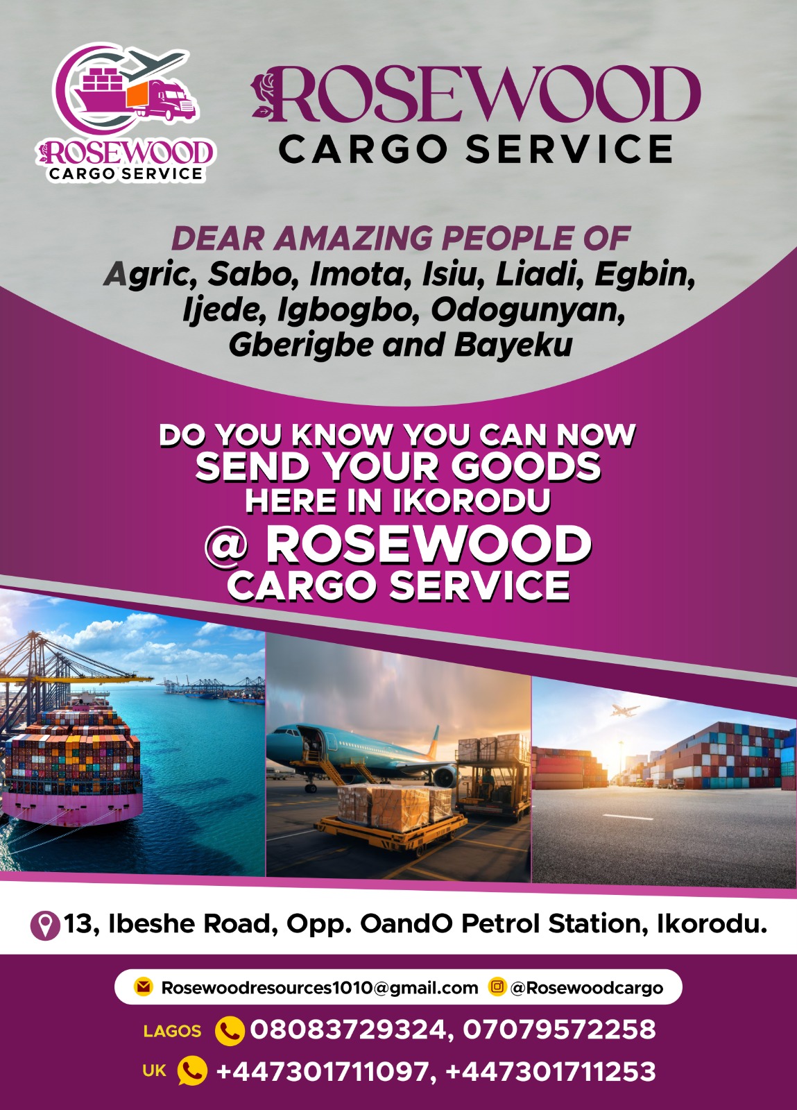 Rosewood Cargo Services